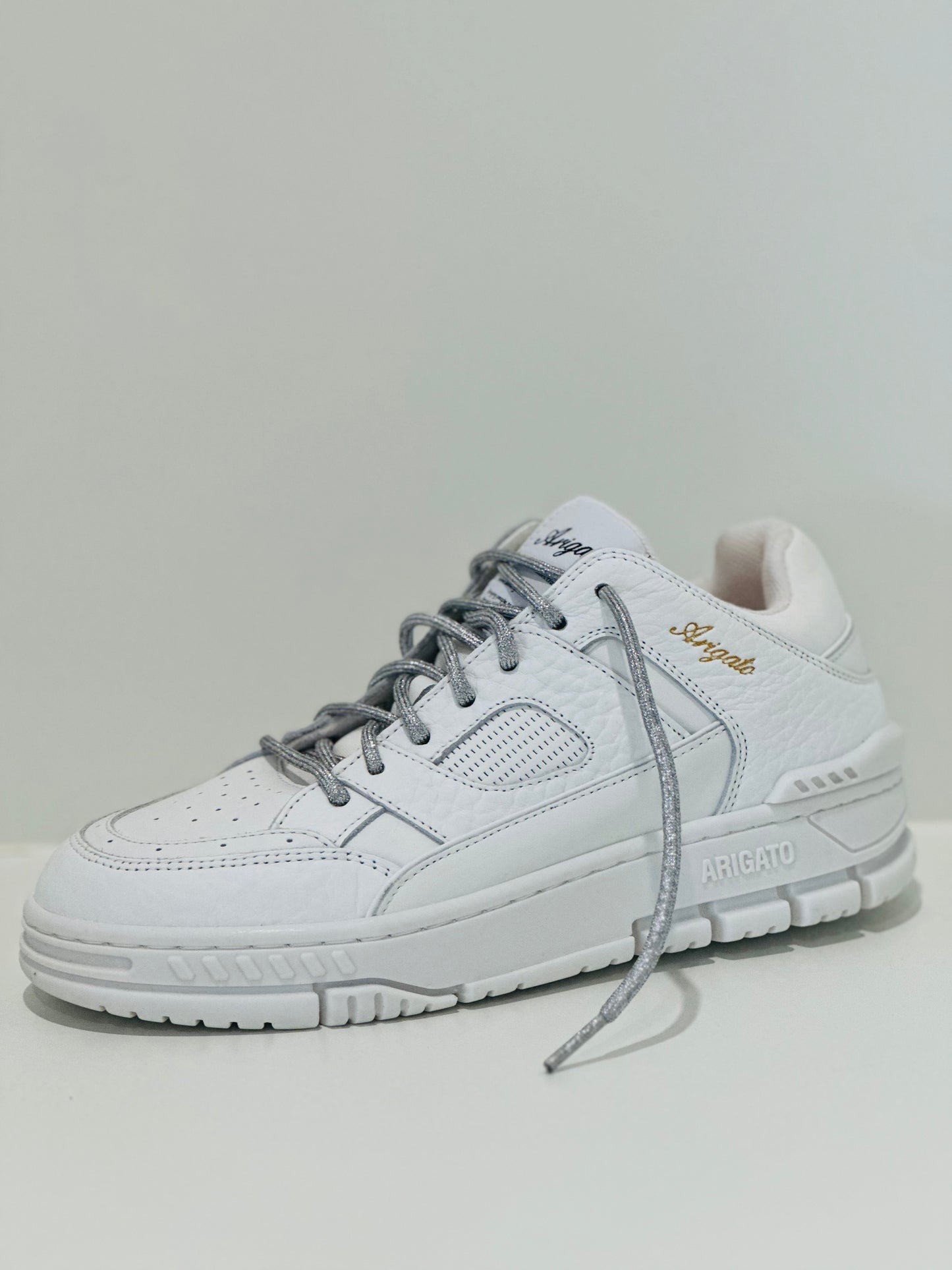 Silver shoelaces