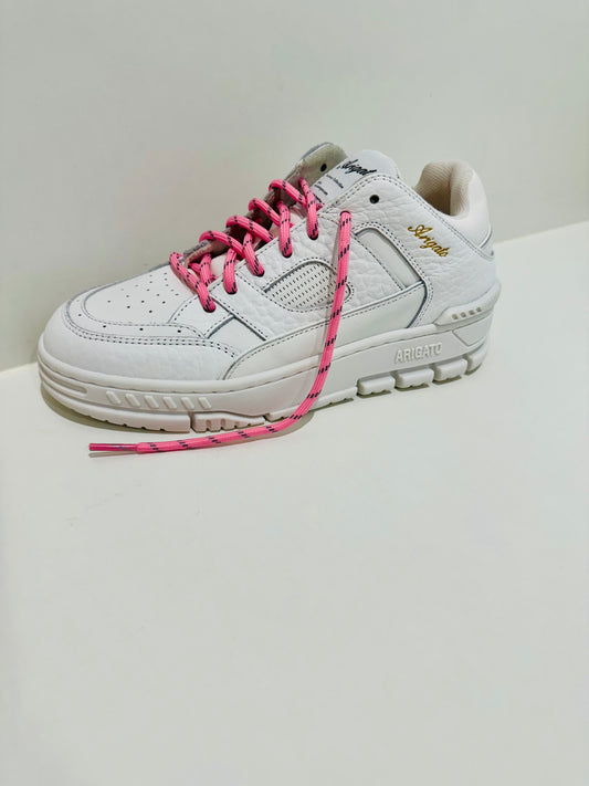 Light pink reflective shoe lace